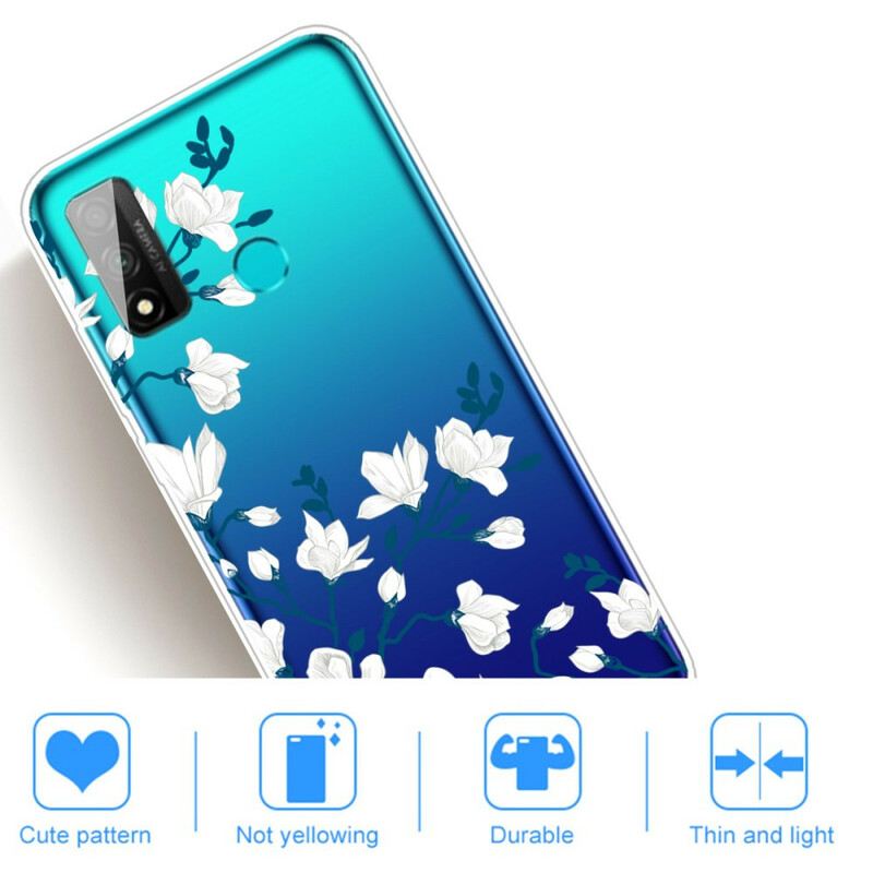 Maskica Huawei P Smart 2020 Bijelo Cvijeće