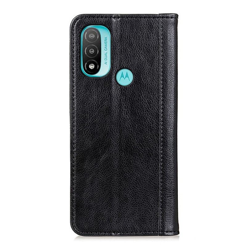 Flip Futrola Moto E40 / E30 / E20 Kožna Futrola Elegance Split Litchi Koža