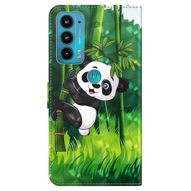 Flip Futrola Moto E40 / E30 / E20 Panda I Bambus