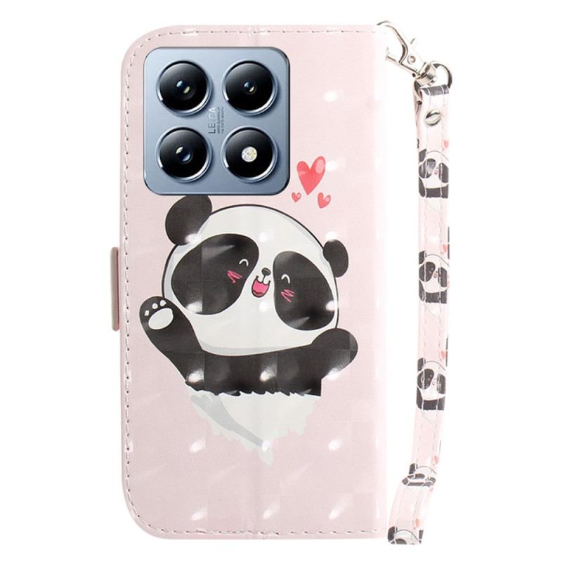 Flip Futrola Xiaomi 14t Maskice Za Mobitele Panda Love With Strap