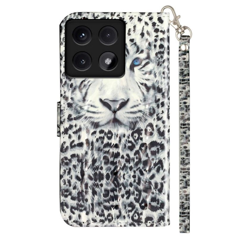 Kožna Futrola Xiaomi 14t Leopard Remen