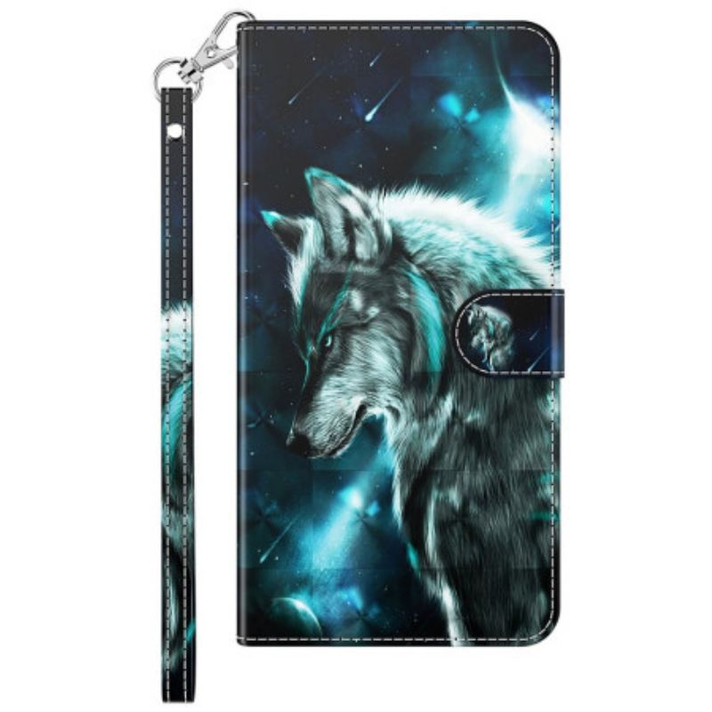 Flip Futrola Xiaomi Redmi 10A Lanyard Wolf