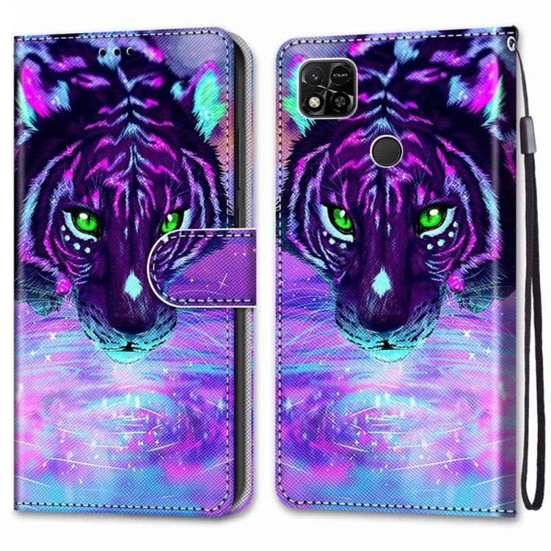 Futrola Xiaomi Redmi 10A Neonski Tigar S Remenom