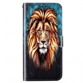 Kožna Futrola Xiaomi Redmi 10A Lanyard Lion