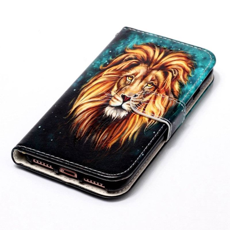 Kožna Futrola Xiaomi Redmi 10A Lanyard Lion