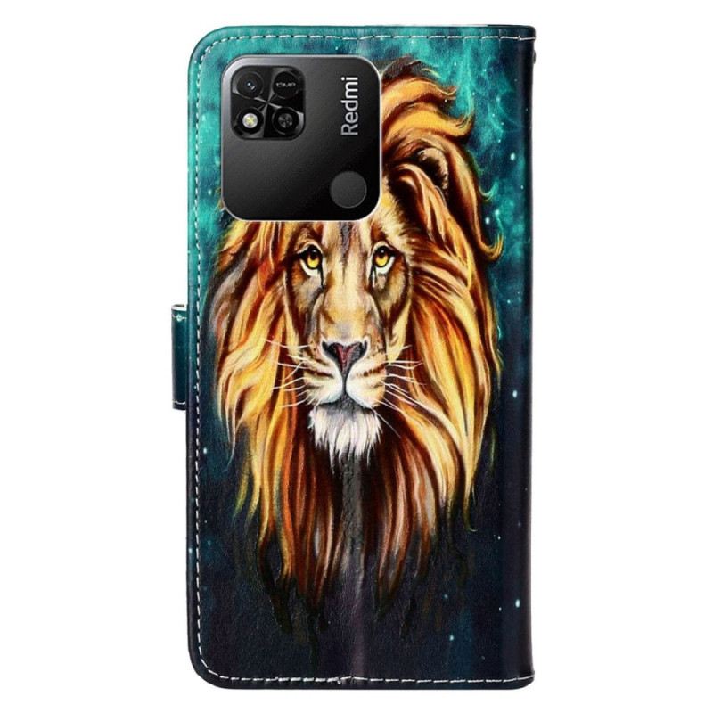 Kožna Futrola Xiaomi Redmi 10A Lanyard Lion