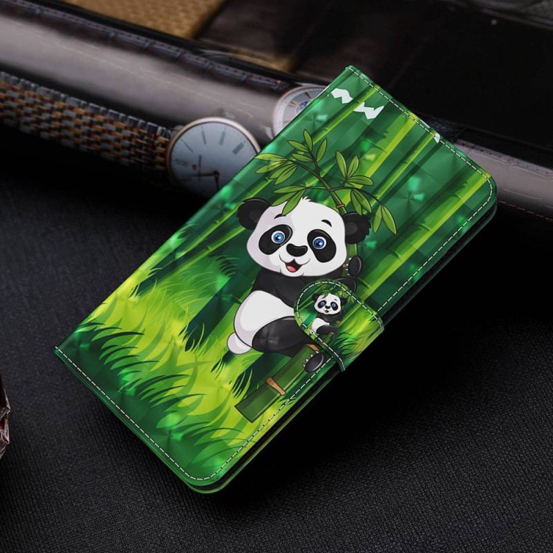 Kožna Futrola Xiaomi Redmi 10A Panda Od Bambusa S Uzicom