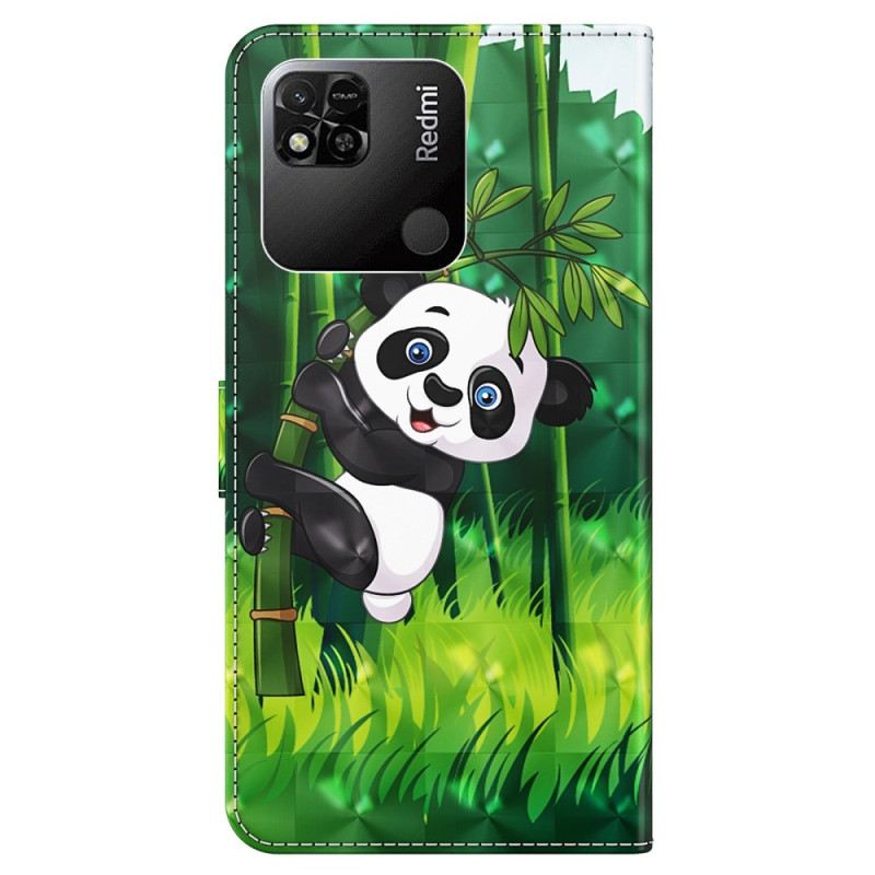 Kožna Futrola Xiaomi Redmi 10A Panda Od Bambusa S Uzicom