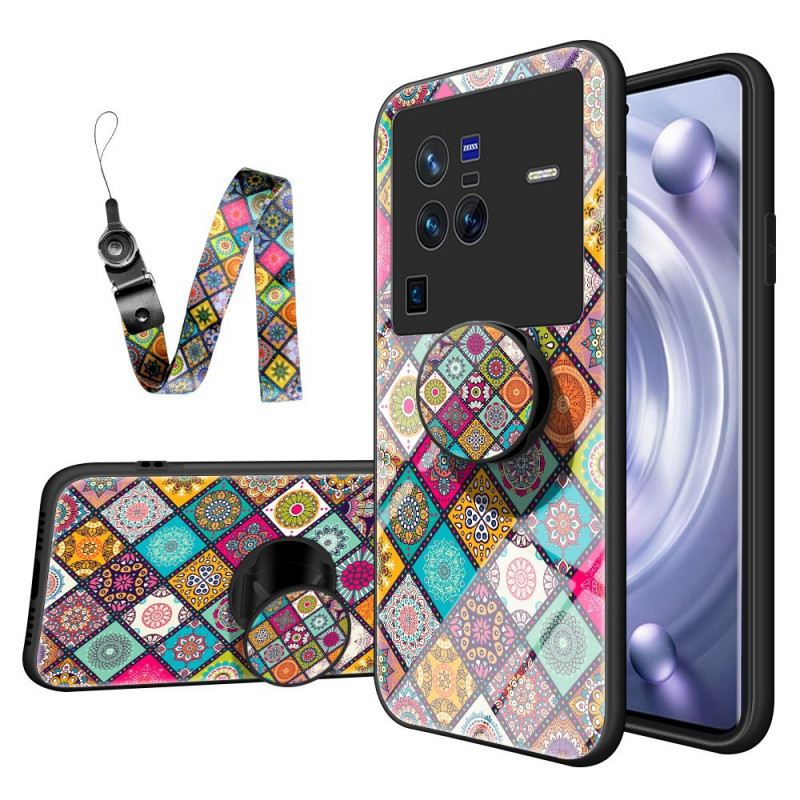 Maskica Vivo X80 Pro Patchwork Magnetski Držač