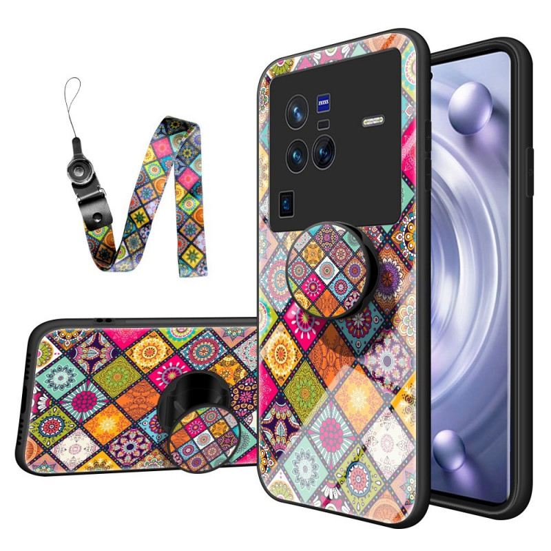 Maskica Vivo X80 Pro Patchwork Magnetski Držač