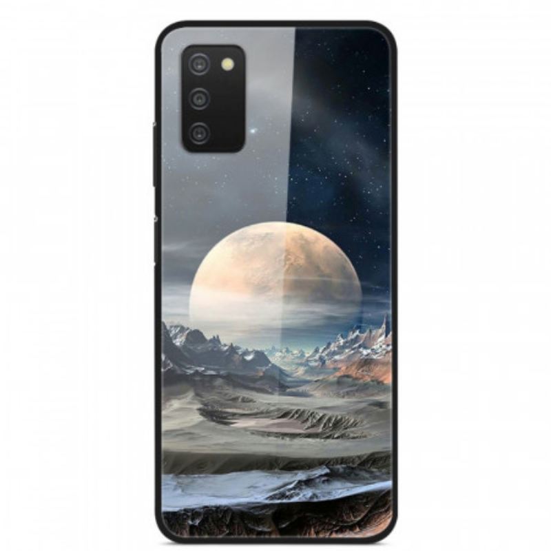 Maskica Samsung Galaxy A03s Kaljeno Staklo Space Moon