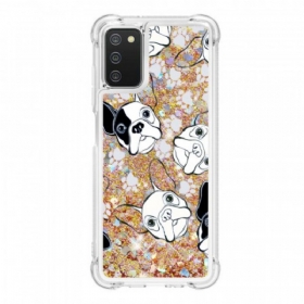 Maskica Samsung Galaxy A03s Mr Dog Sequins