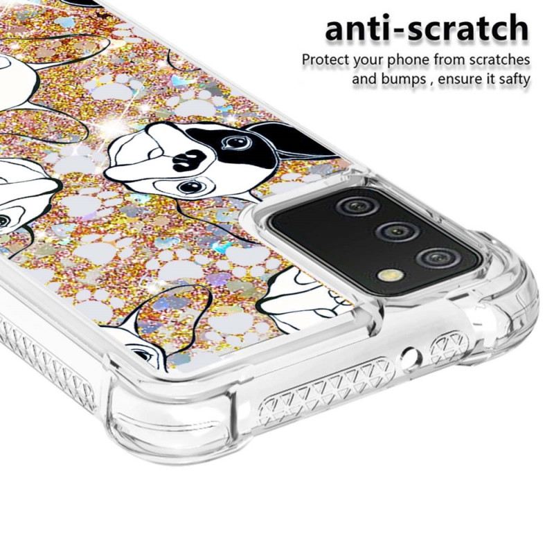 Maskica Samsung Galaxy A03s Mr Dog Sequins