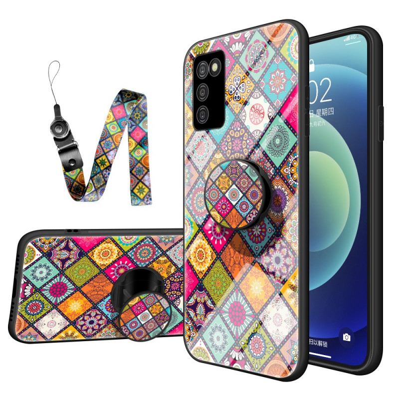 Maskica Samsung Galaxy A03s Patchwork Magnetski Držač