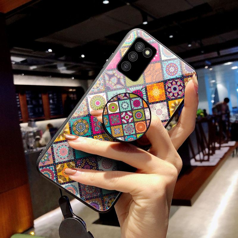 Maskica Samsung Galaxy A03s Patchwork Magnetski Držač