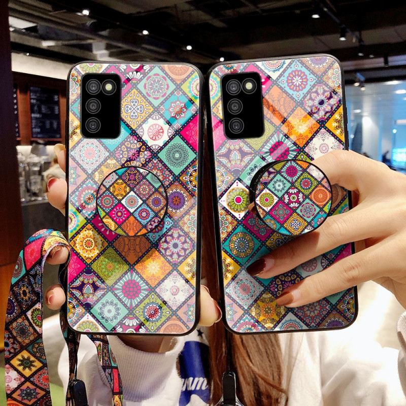 Maskica Samsung Galaxy A03s Patchwork Magnetski Držač