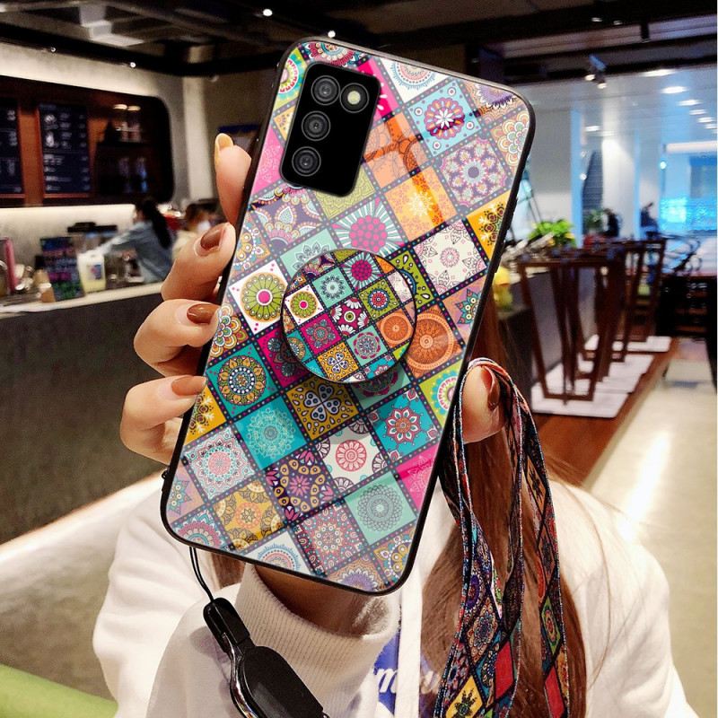 Maskica Samsung Galaxy A03s Patchwork Magnetski Držač