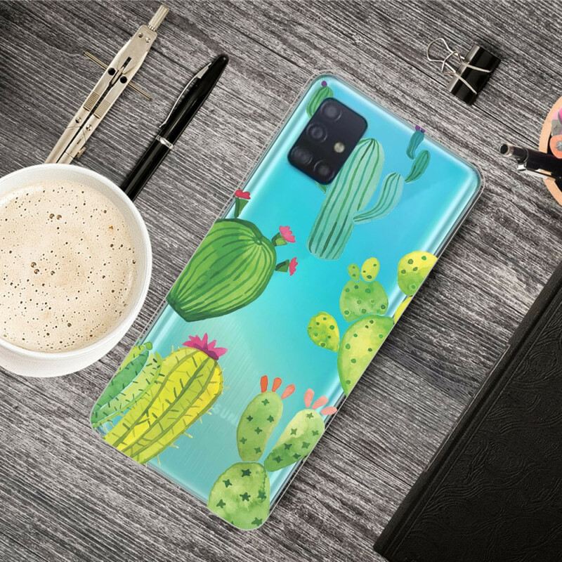 Maskica Samsung Galaxy A31 Akvarel Kaktusi