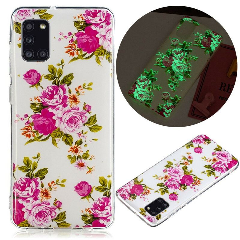 Maskica Samsung Galaxy A31 Fluorescentno Cvijeće Slobode