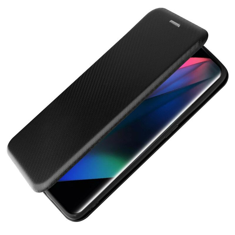 Flip Futrola Oppo Find X3 Pro Kožna Futrola Karbonski Silikon U Boji