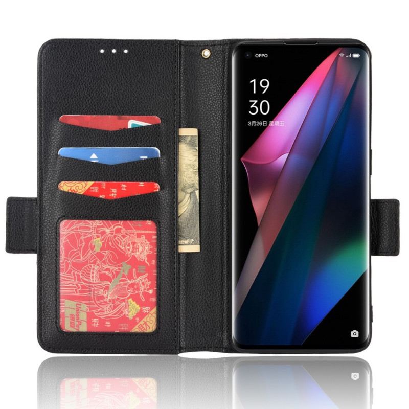 Futrola Oppo Find X3 Pro Flip Futrola Flap Double Litchi Nove Boje