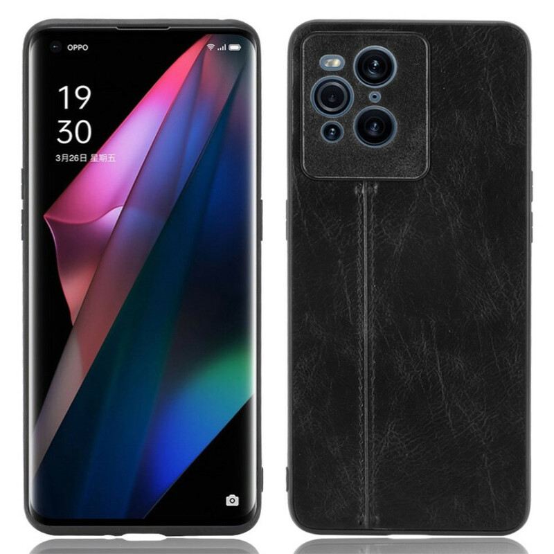 Maskica Oppo Find X3 Pro Couture Efekt Kože