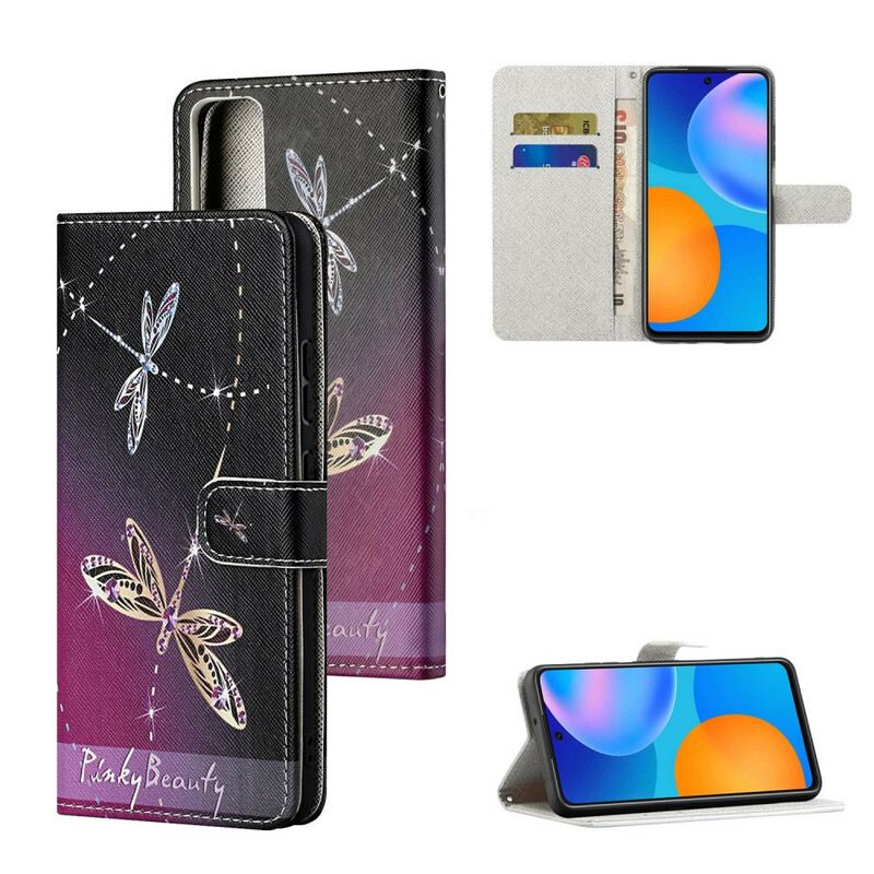 Kožna Futrola Huawei P Smart 2021 Dragonflies S Remenčićima