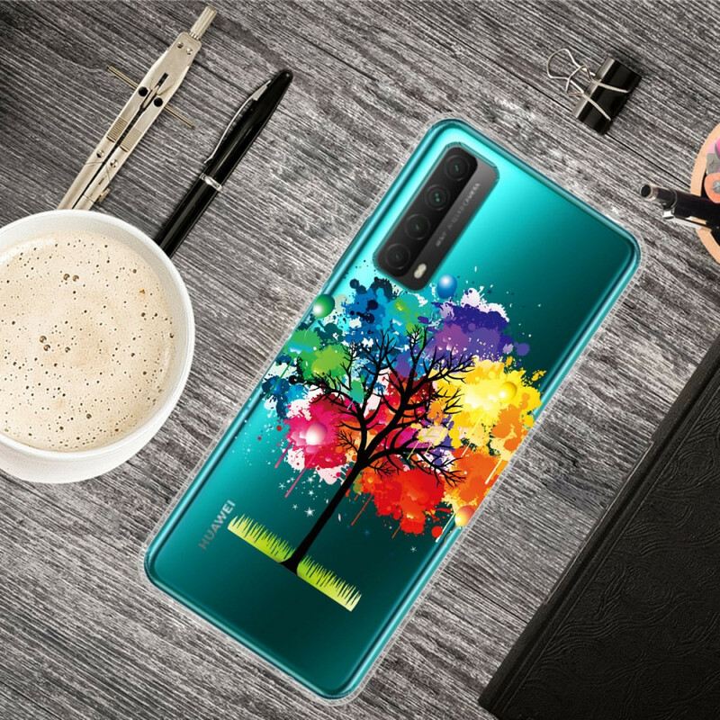 Maskica Huawei P Smart 2021 Bešavno Akvarelno Stablo