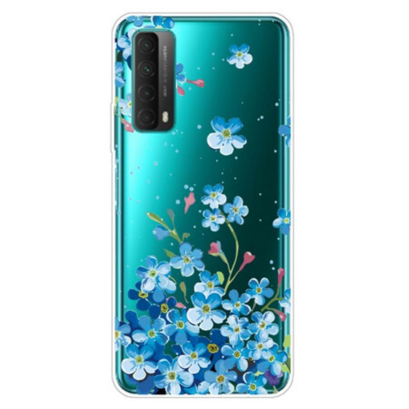 Maskica Huawei P Smart 2021 Buket Plavog Cvijeća