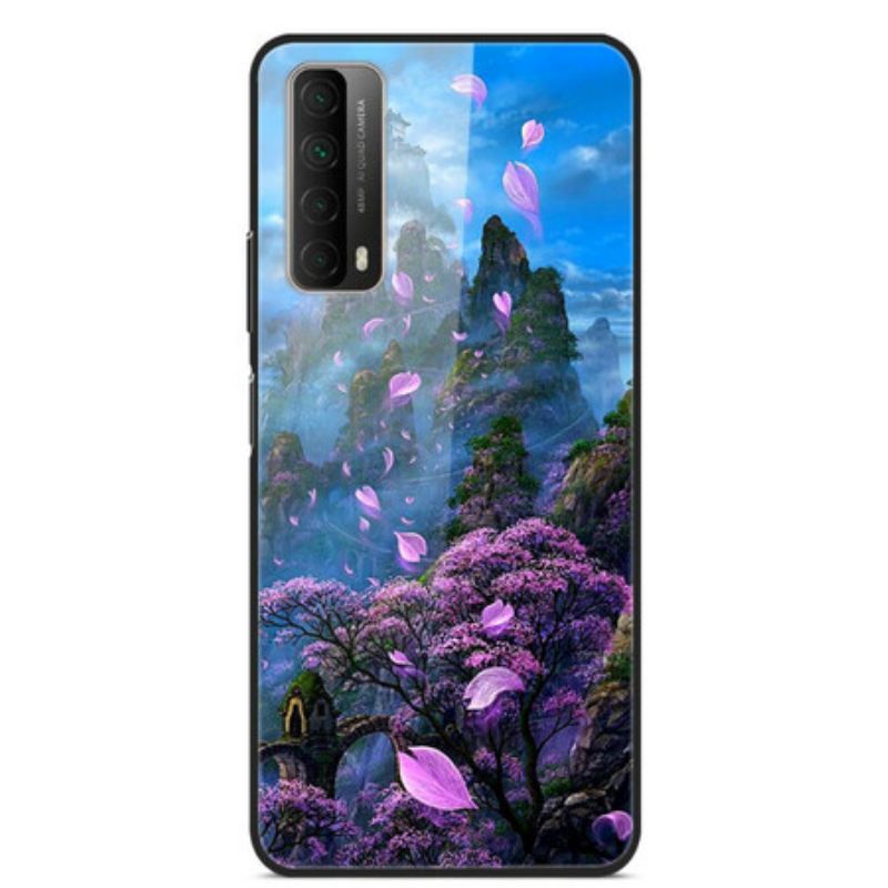 Maskica Huawei P Smart 2021 Fantasy Landscape Kaljeno Staklo