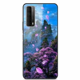 Maskica Huawei P Smart 2021 Fantasy Landscape Kaljeno Staklo