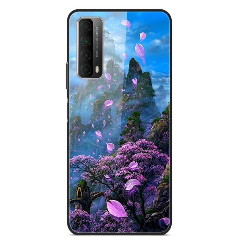 Maskica Huawei P Smart 2021 Fantasy Landscape Kaljeno Staklo