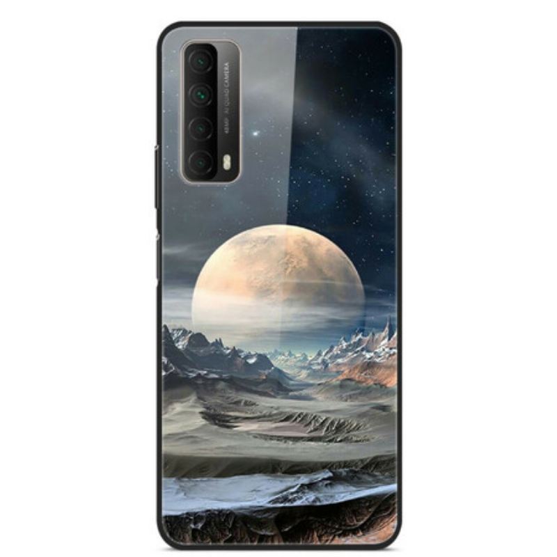 Maskica Huawei P Smart 2021 Kaljeno Staklo Space Moon