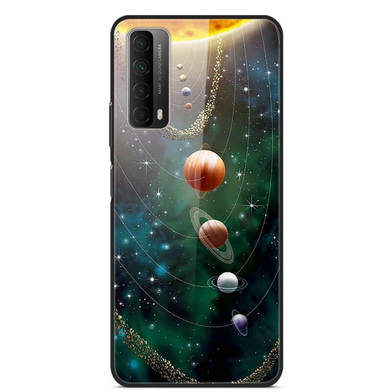 Maskica Huawei P Smart 2021 Planet Sunčevog Sustava Kaljeno Staklo