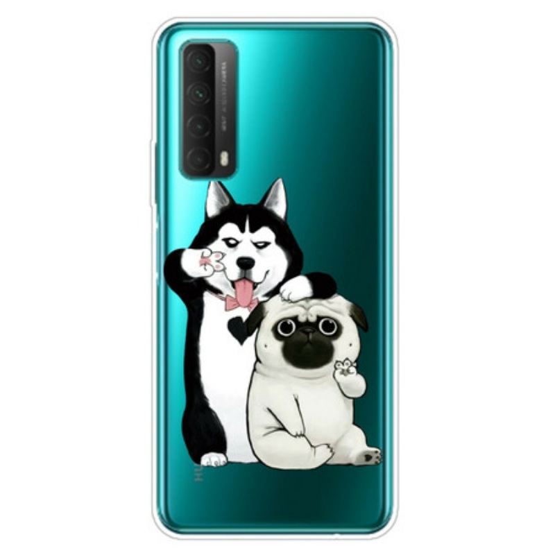 Maskica Huawei P Smart 2021 Smiješni Psi