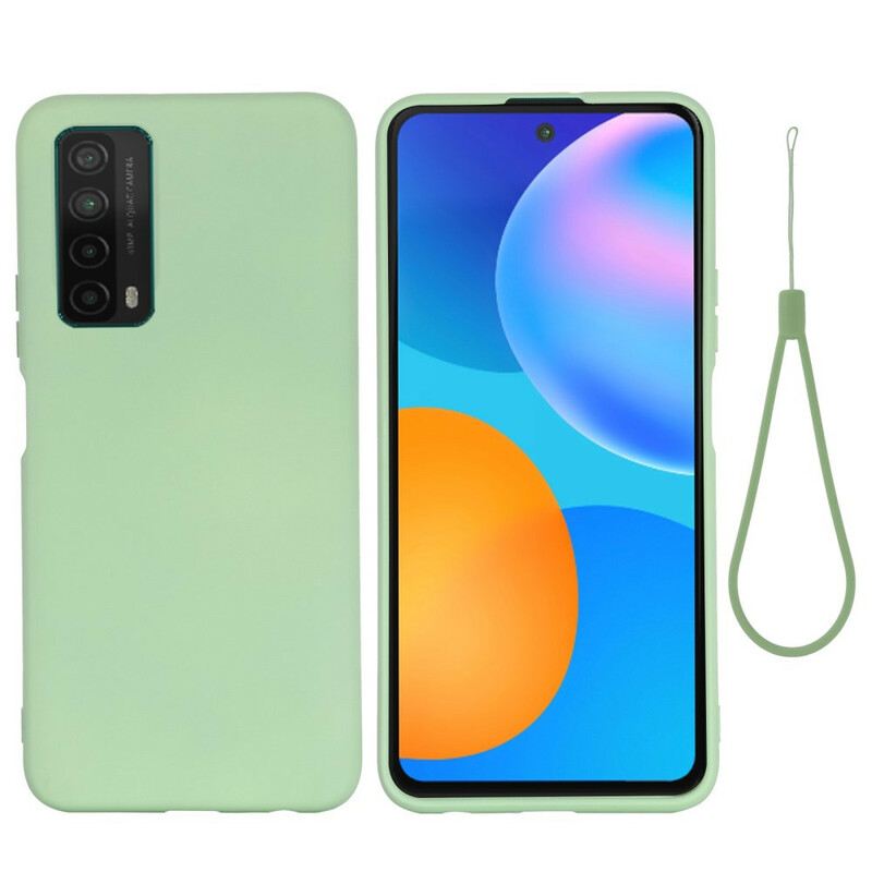 Maskica Huawei P Smart 2021 Tekući Silikon S Uzicom