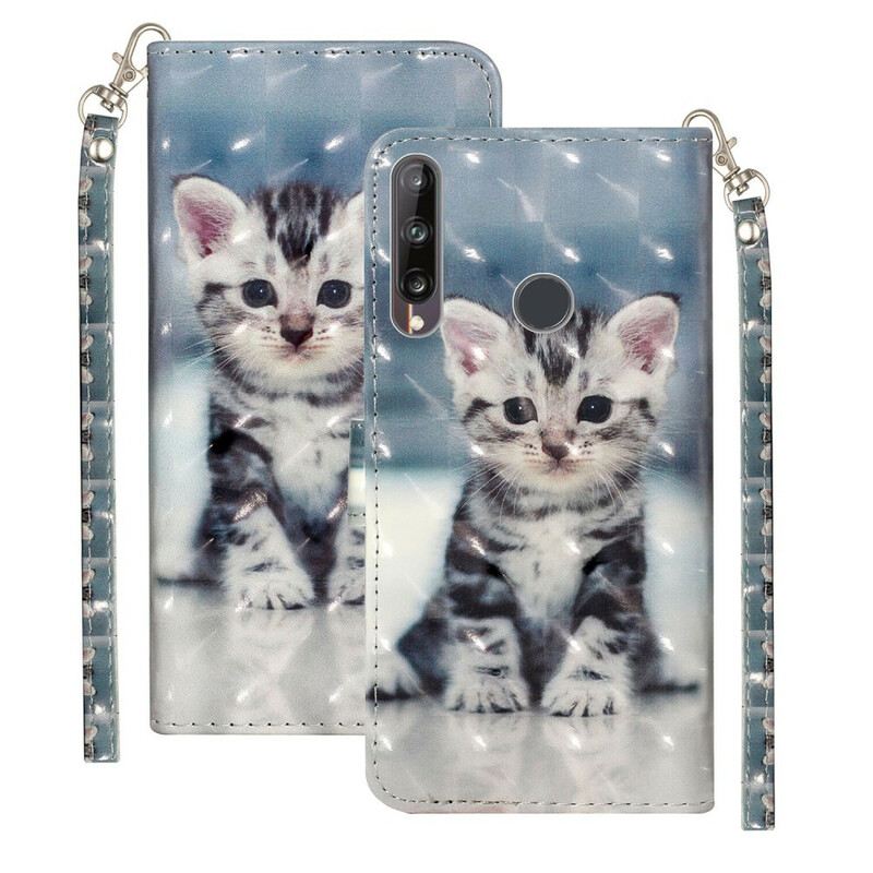 Flip Futrola Huawei Y6p Kitten Light Spots S Remenom