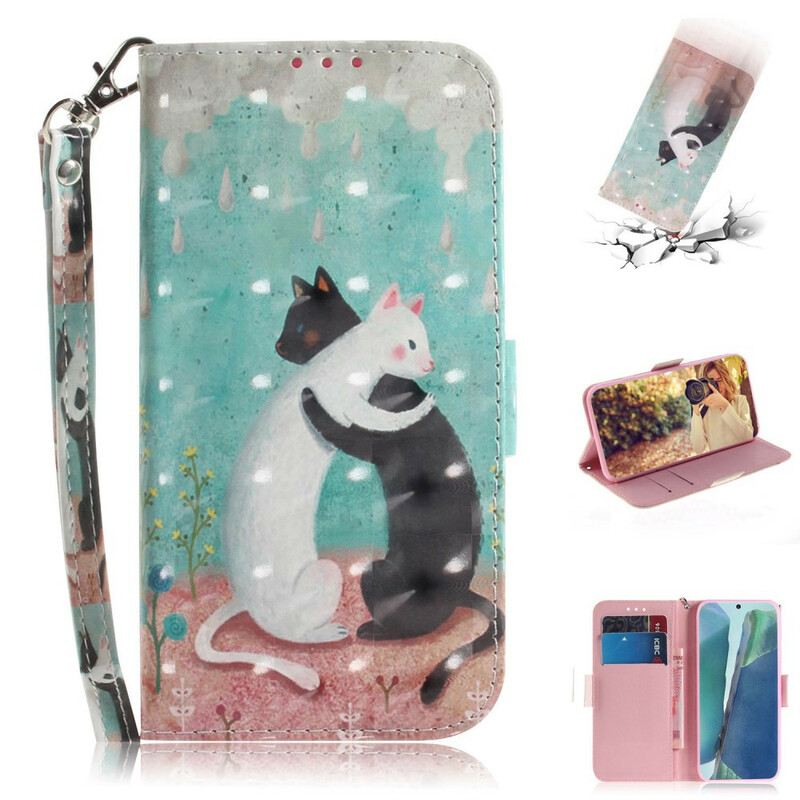 Futrola Samsung Galaxy Note 20 Strappy Cat Friends