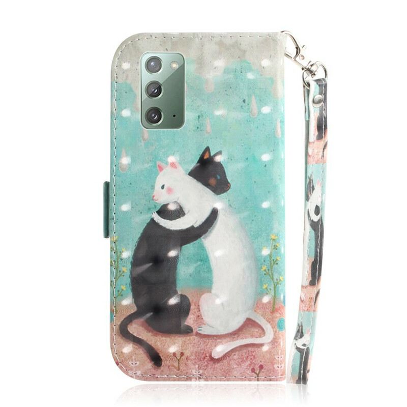 Futrola Samsung Galaxy Note 20 Strappy Cat Friends