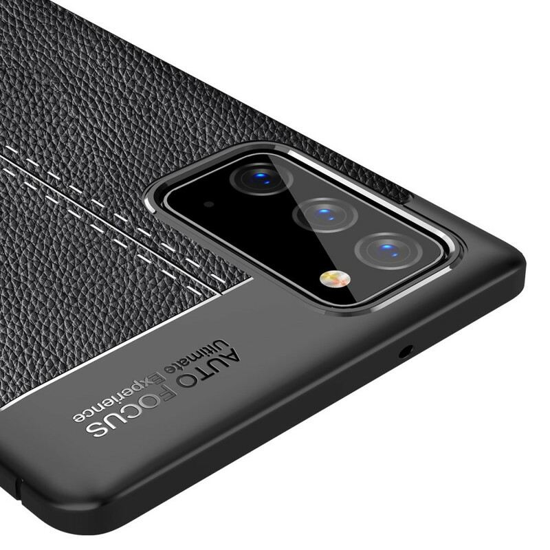 Maskica Samsung Galaxy Note 20 Efekt Dvostruke Linije Litchi Kože