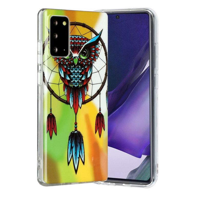 Maskica Samsung Galaxy Note 20 Fluorescentna Sova Hvatač Snova