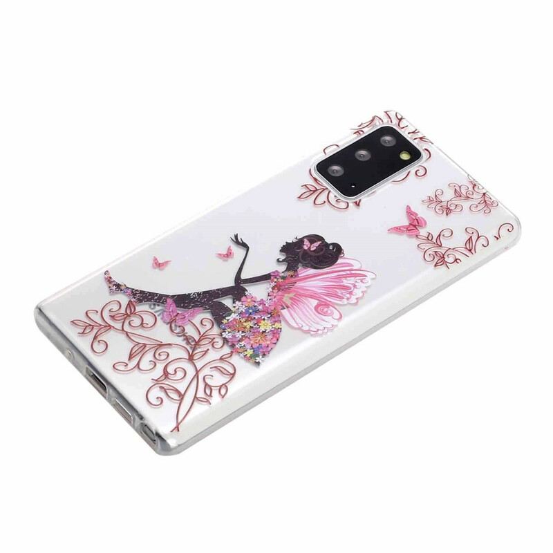 Maskica Samsung Galaxy Note 20 Prozirna Cvjetna Vila