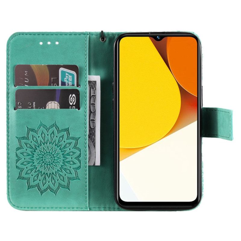 Flip Futrola Vivo Y22s Mandala Sunce S Uzicom