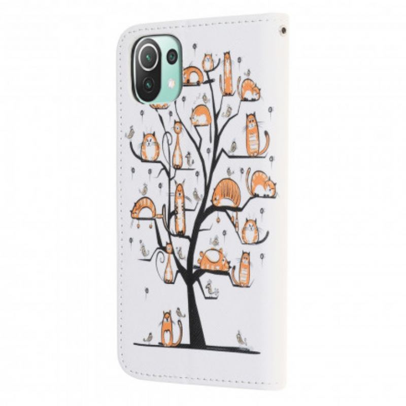 Futrola Xiaomi Mi 11 Lite 4G / 5G / 5G NE Funky Cats S Remenom