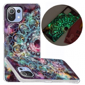 Maskica Xiaomi Mi 11 Lite 4G / 5G / 5G NE Fluorescentna Šarena Mandala