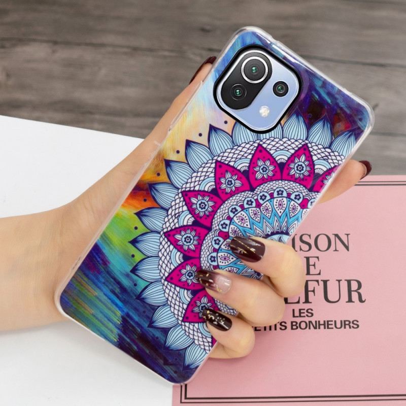 Maskica Xiaomi Mi 11 Lite 4G / 5G / 5G NE Fluorescentna Šarena Mandala