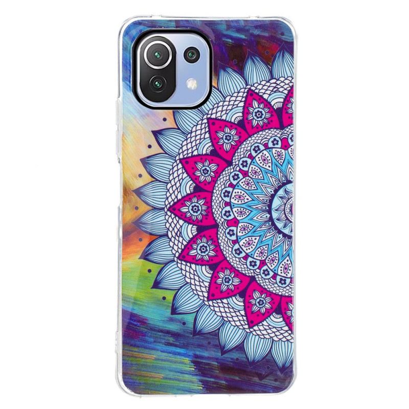 Maskica Xiaomi Mi 11 Lite 4G / 5G / 5G NE Fluorescentna Šarena Mandala