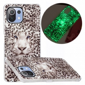 Maskica Xiaomi Mi 11 Lite 4G / 5G / 5G NE Leopard Fluorescentno