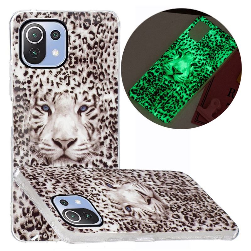 Maskica Xiaomi Mi 11 Lite 4G / 5G / 5G NE Leopard Fluorescentno