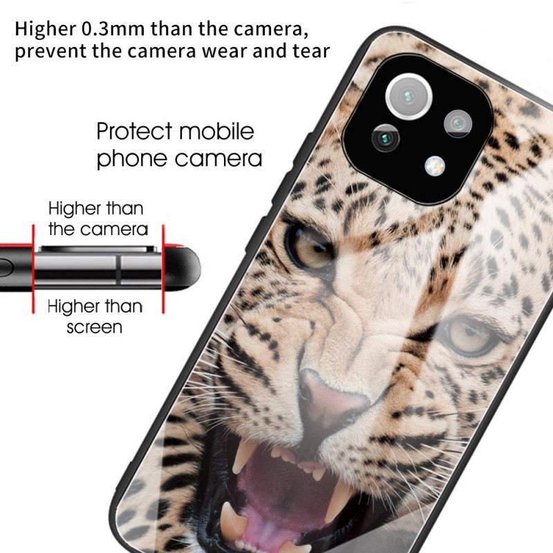 Maskica Xiaomi Mi 11 Lite 4G / 5G / 5G NE Leopard Kaljeno Staklo